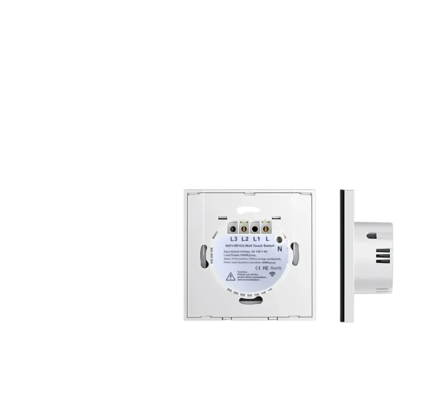 BONDA Smart Switch Alexa RF433 No Neutral Tuya Control Works With Google