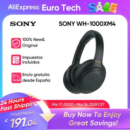 SONY WH-1000XM4 Wireless Noise Canceling Headphone Multi-point Bluetooth Connection Built-in microphone laurichshop