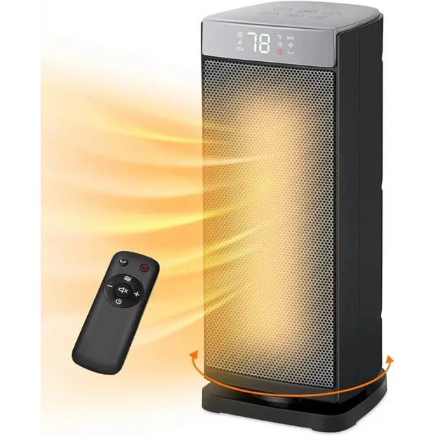 Space Heater for Indoor Use, 1500W Fast Heating, Electric & Portable Ceramic Heaters with Thermostat - laurichshop