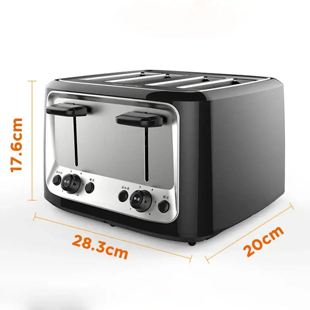 Stainless steel electric toaster household automatic baking bread maker - TS07 / CHINA