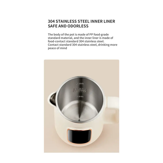 Stainless steel integrated Electric kettle adjustable temperature