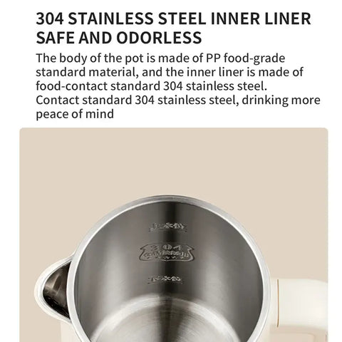 Stainless steel integrated Electric kettle adjustable temperature