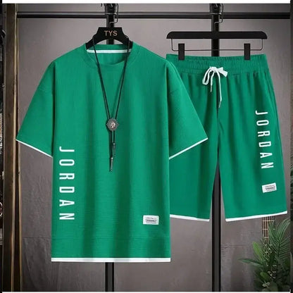 Summer Fashion Basketball Jogging T-shirt with Short Sleeves and Round Neckline