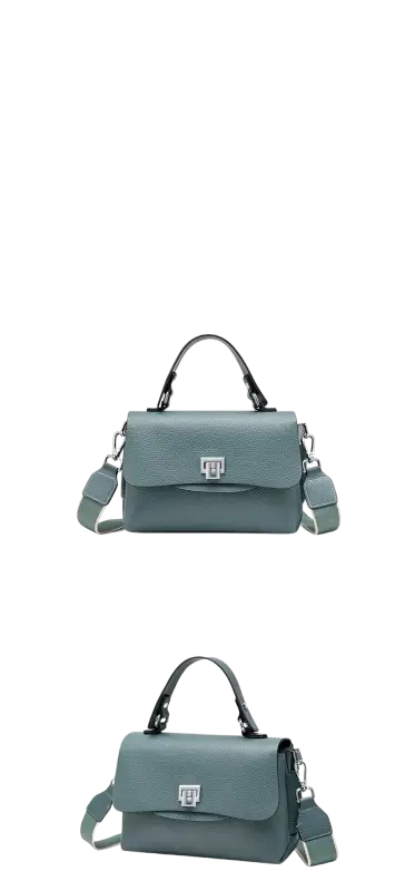 Zency Fashion Genuine Leather Top-handle Cross Body Bag For Women laurichshop