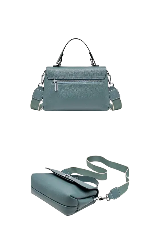 Zency Fashion Genuine Leather Top-handle Cross Body Bag For Women laurichshop