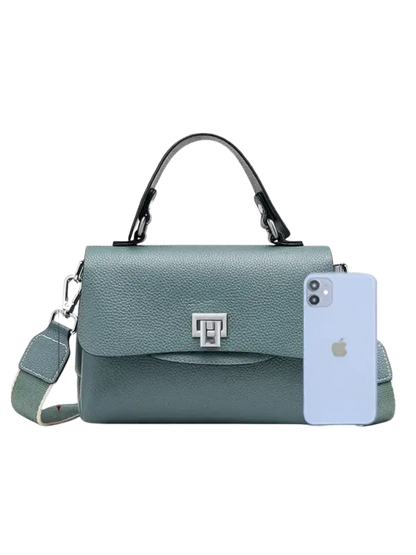 Zency Fashion Genuine Leather Top-handle Cross Body Bag For Women laurichshop