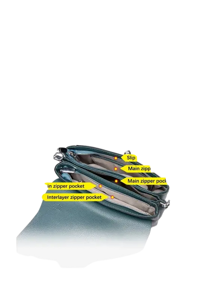 Zency Fashion Genuine Leather Top-handle Cross Body Bag For Women laurichshop