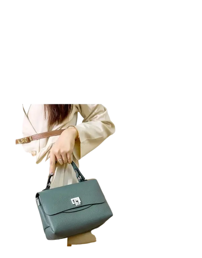 Zency Fashion Genuine Leather Top-handle Cross Body Bag For Women laurichshop