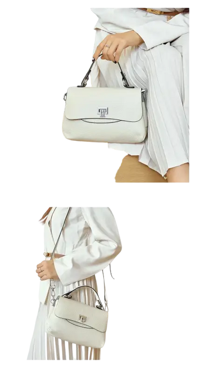 Zency Fashion Genuine Leather Top-handle Cross Body Bag For Women laurichshop