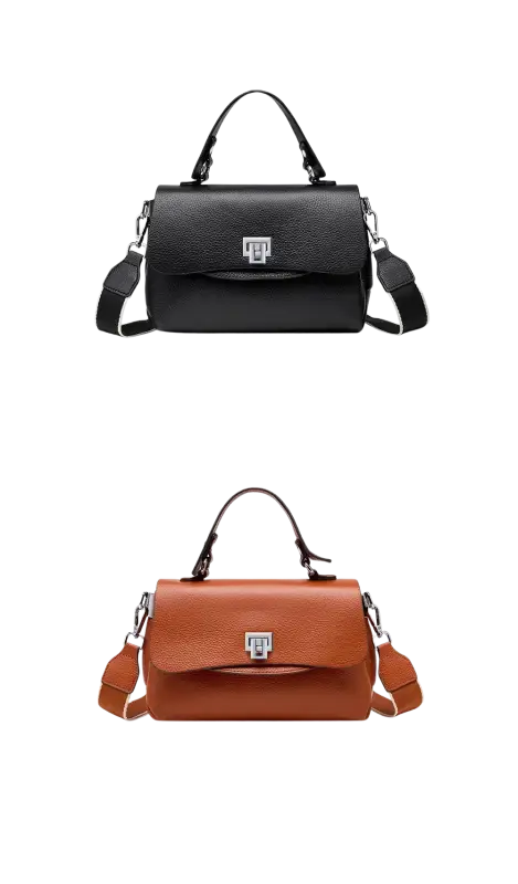 Zency Fashion Genuine Leather Top-handle Cross Body Bag For Women laurichshop