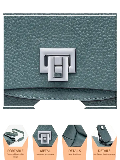 Zency Fashion Genuine Leather Top-handle Cross Body Bag For Women laurichshop