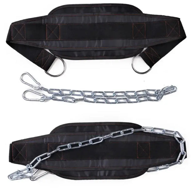 Thicker Metal Chain Weight Lifting Dip Belt Pull-up Gym Equipment