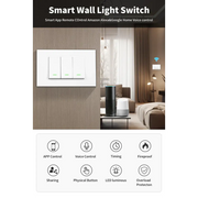 Tuya WiFi/Zigbee Smart Wall Light Push Button Physical Switch 100-240V