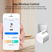 Type C Chargeable Tuya Bluetooth Bot Remote Control Appliance Google Home Alexa Voice - White