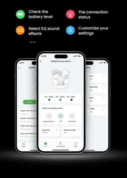 UGREEN Choice H6 Pro Adaptive Active Noise Cancelling Earbuds
