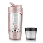 USB Electric Portable Protein Shaker Multipurpose Rechargeable Blender Cup - Pink / CHINA