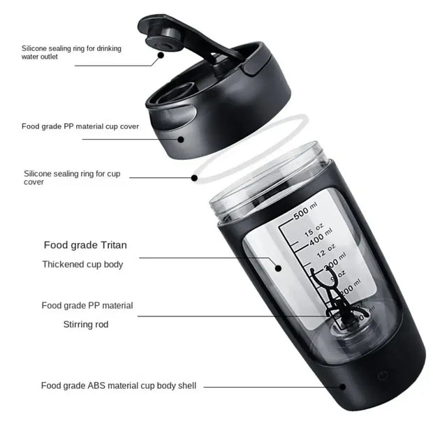 USB Electric Portable Protein Shaker Multipurpose Rechargeable Blender Cup