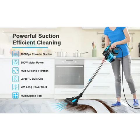 Vacuum Cleaner Corded INSE I5 18Kpa Powerful Suction 600W