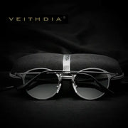 Veithdia Polarized Men Sunglasses Fashion Round Unisex