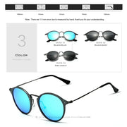 Veithdia Polarized Men Sunglasses Fashion Round Unisex