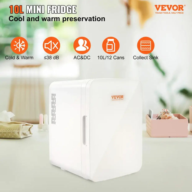 Vevor 10 L Mini Portable Refrigerator Cooling Freezer