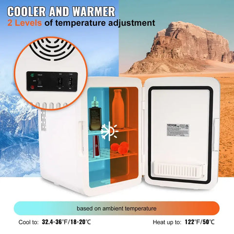 Vevor 10 L Mini Portable Refrigerator Cooling Freezer