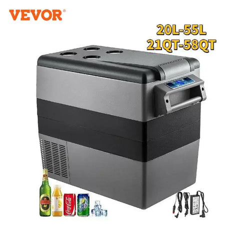 Vevor 20 L 22 L 35 L 45 L 55 L Mini Fridge Freezer Portable Compressor Cooler