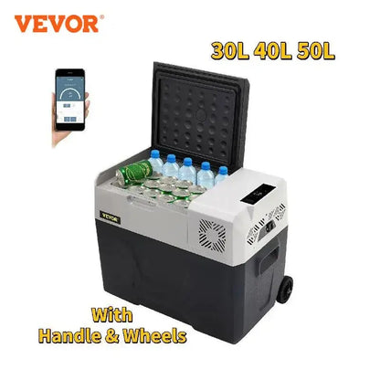 Vevor 30 L 40 L 50 L Mini Fridge Freezer Portable Compressor Cooler