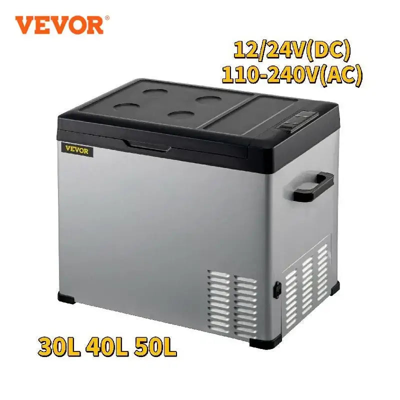 Vevor 30L 40L 50L Mini Car Refrigerator Portable Fridge Freezer