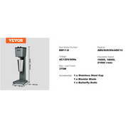 VEVOR Milkshake Mixer Machine Double Head Stainless Steel