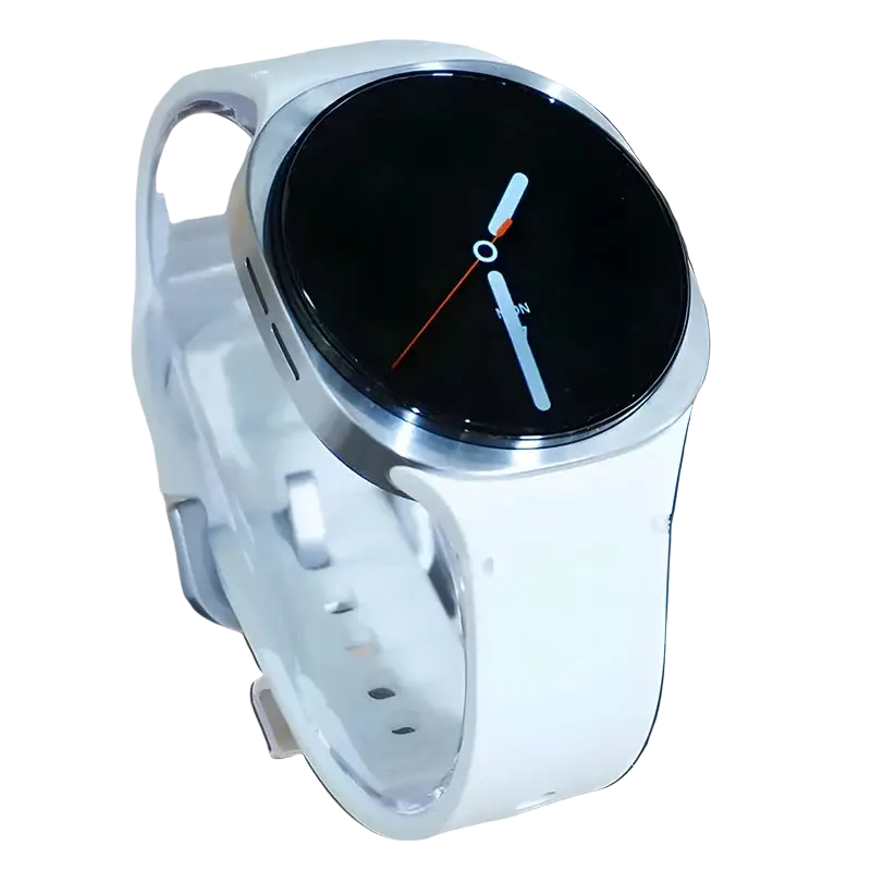 Samsung Galaxy Watch 8 smartwatch with 1.5-inch AMOLED display front view