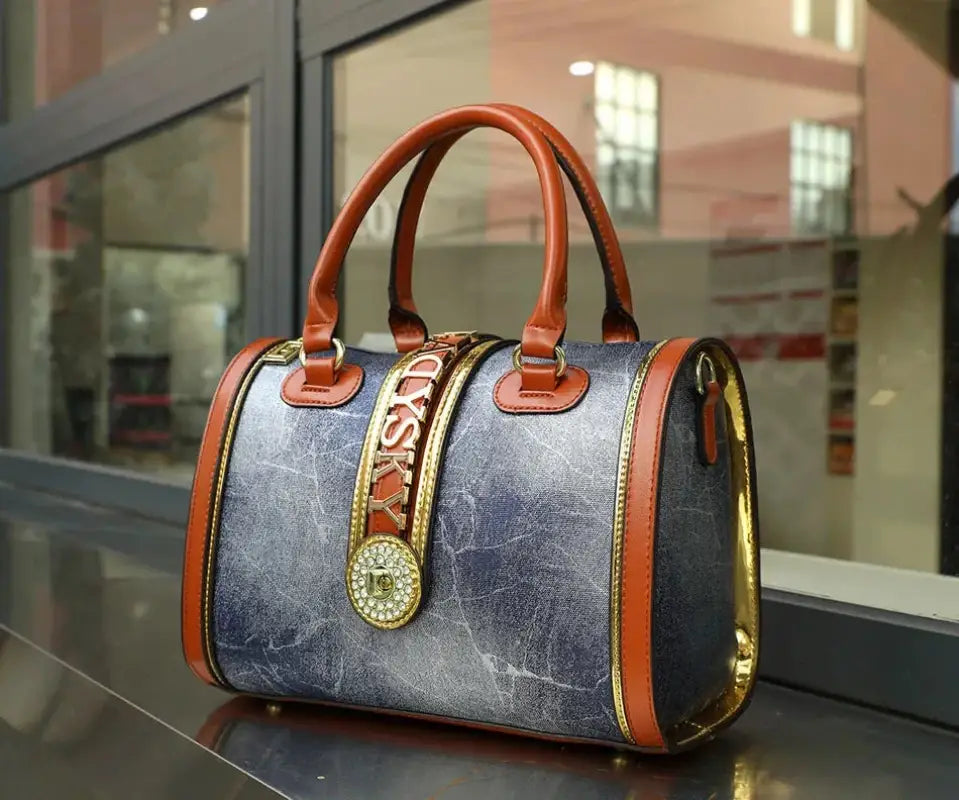 VM Elegant Boston Classic Women's Leather Shoulder Handbag laurichshop