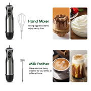 Wancle Electric Immersion Hand Blender Mixer 1000W 5 in 1 - HB-6008-5 in 1 / EU Plug / 5 in 1 | CHINA