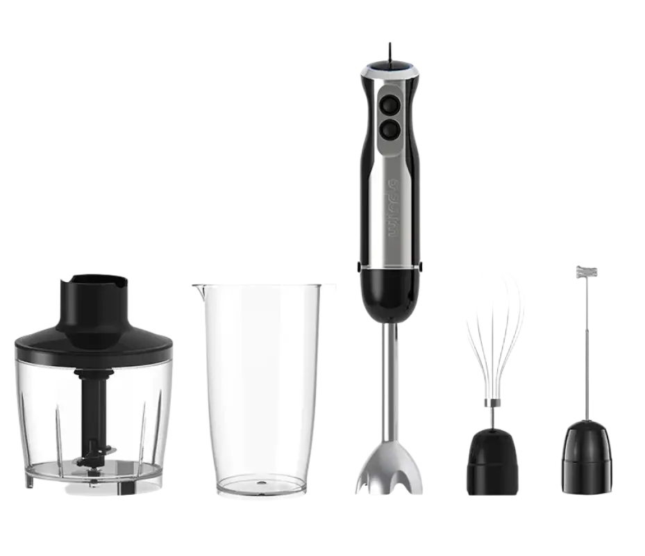 Wancle Electric Immersion Hand Blender Mixer 1000W 5 in 1 - HB-6008-5 in 1 / EU Plug / 5 in 1 | CHINA
