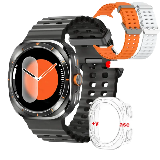 Fitness smartwatch with heart rate and blood oxygen monitor