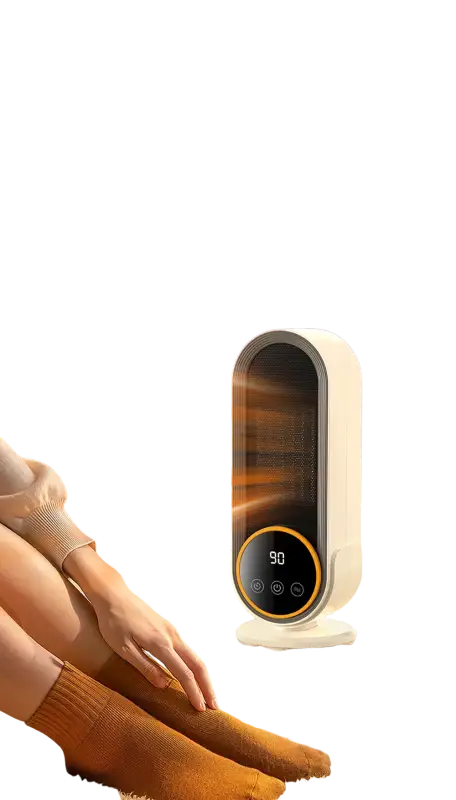 Portable Touch Screen Space Heater with Remote Control and Timing