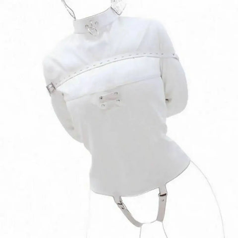 White Asylum Straight Jacket Costume