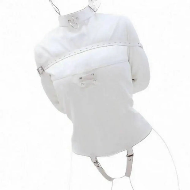 White Asylum Straight Jacket Costume