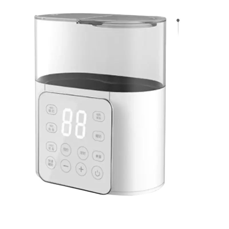 White electric baby bottle food heater with digital display