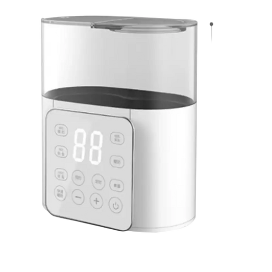White electric baby bottle food heater with digital display