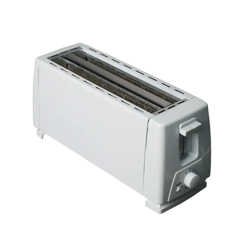 4 Slice Toaster White Multifunction Breakfast Machine - EU