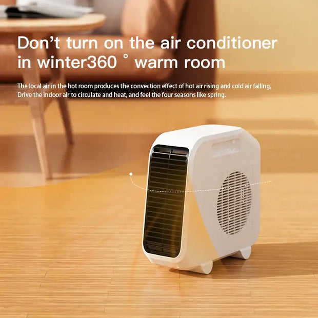 Winter 1800w Portable Oscillating Space Heater Remote Control MiniElectric Fan