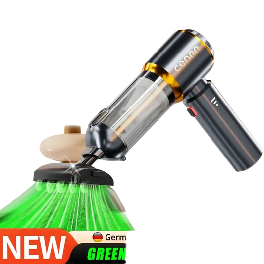 Wireless portable vacuum cleaner with 998000pa suction, green light, German motors, 3-7 day delivery for home and car cleaning