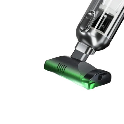 Green wireless portable vacuum cleaner with 35 cm detection range for home and car