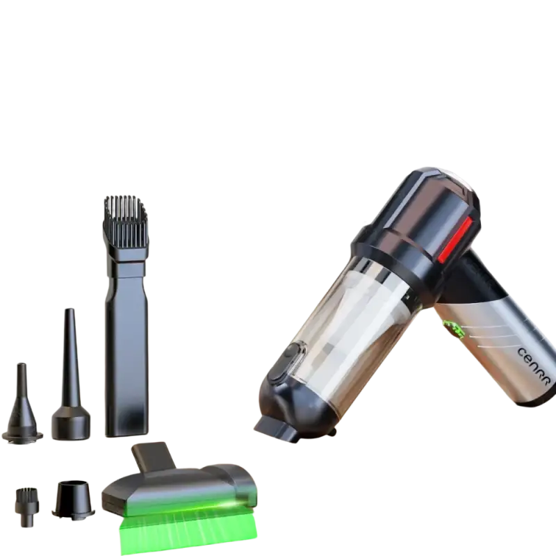 Silver and black 99800opa wireless portable car vacuum with 6000mAh battery