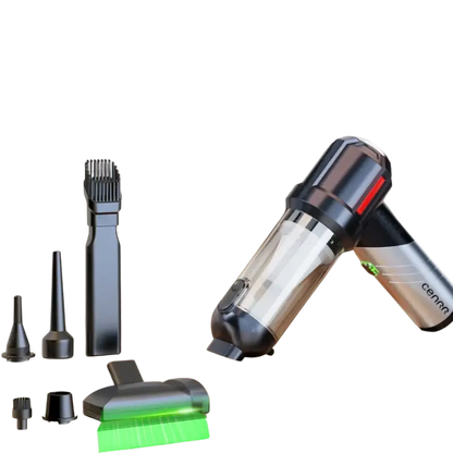 Silver and black 99800opa wireless portable car vacuum with 6000mAh battery