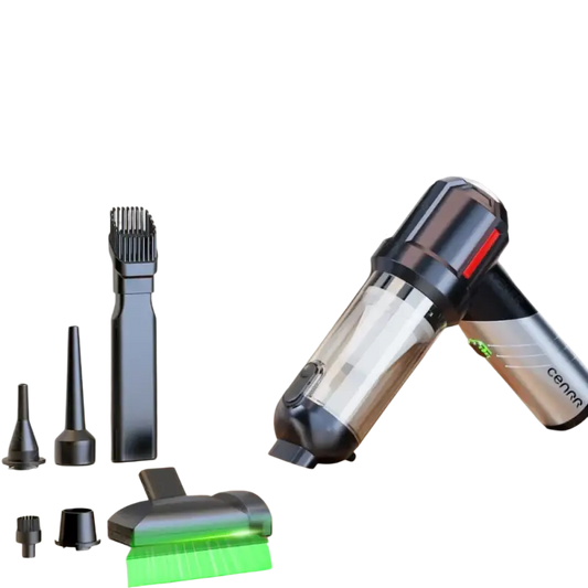 Silver and black 99800opa wireless portable car vacuum with 6000mAh battery