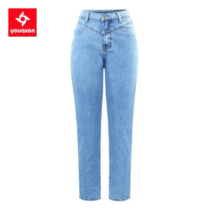 1886 Youaxon Cotton Vintage High Waist Mom Baggy Jeans Women`s Blue Denim Pants Boyfriend Jean Femme Jeans For Girls - laurichshop