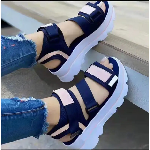 Women Sandals Casual Wedges Sandalias Mujer 2022 New Summer Shoes Women Heels Sandals Platform Peep Toe Wedges Chaussure Femme - laurichshop