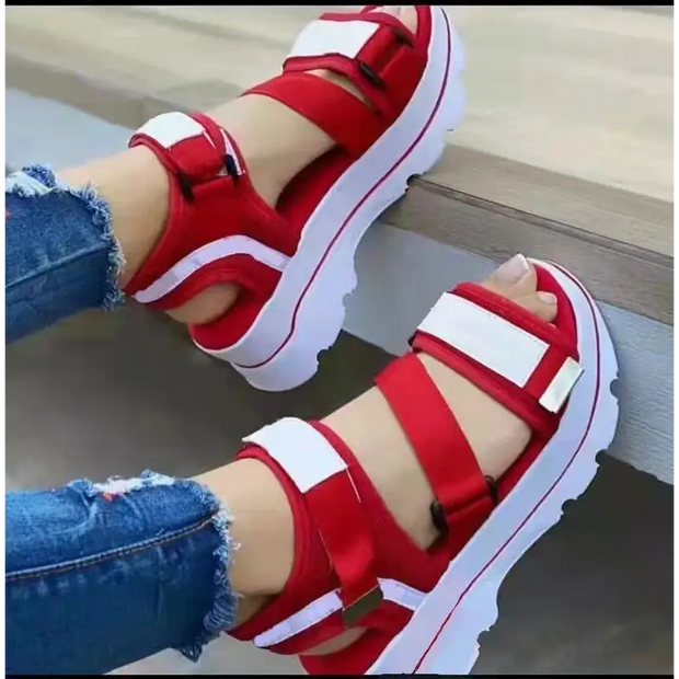 Women Sandals Casual Wedges Sandalias Mujer 2022 New Summer Shoes Women Heels Sandals Platform Peep Toe Wedges Chaussure Femme - laurichshop